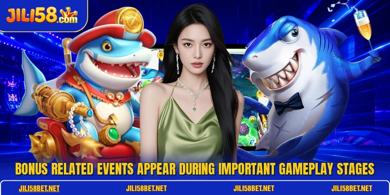 Bonus related events appear during important gameplay stages