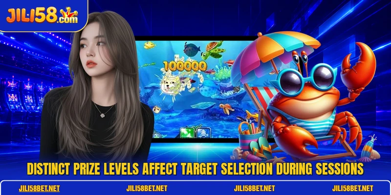 Distinct prize levels affect target selection during sessions