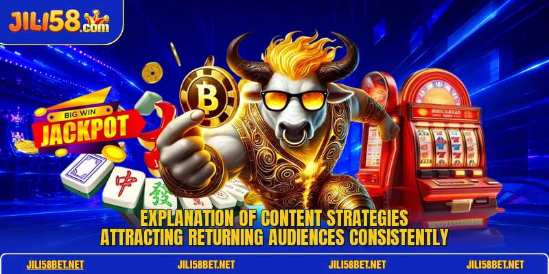 Explanation of content strategies attracting returning audiences consistently