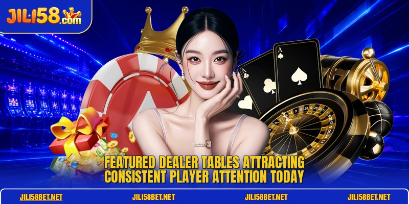 Featured dealer tables attracting consistent player attention today
