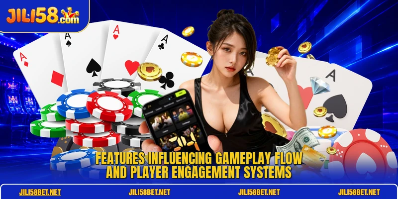 Features influencing gameplay flow and player engagement systems