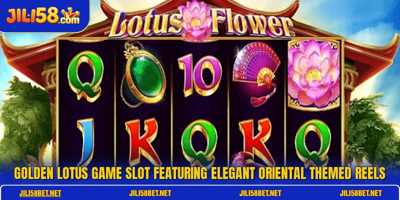 Golden Lotus game slot featuring elegant oriental themed reels