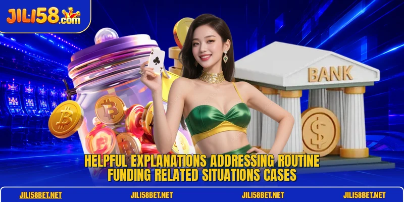 Helpful explanations addressing routine funding related situations cases