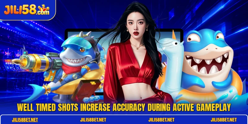Well timed shots increase accuracy during active gameplay